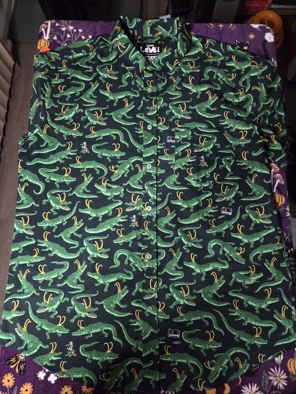 RSVLTS Marvel LOKI (Alligator) Button Up Shirt XL